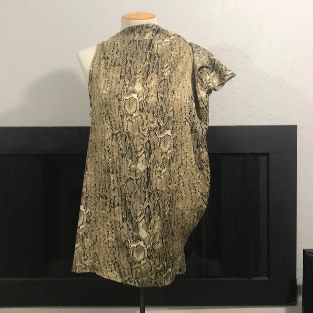 Vince Camuto Python Print Asymmetrical Blouse - image 1